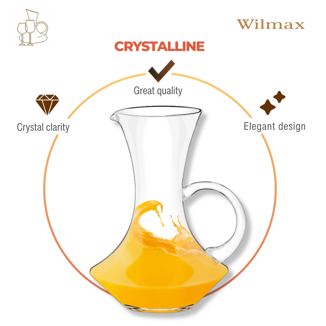 Wilmax England Karaf 1500ml Kristalglas Transparant