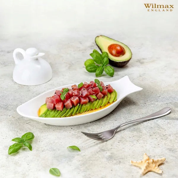 Wilmax Visschaal 31.5 cm van Porselein Wit