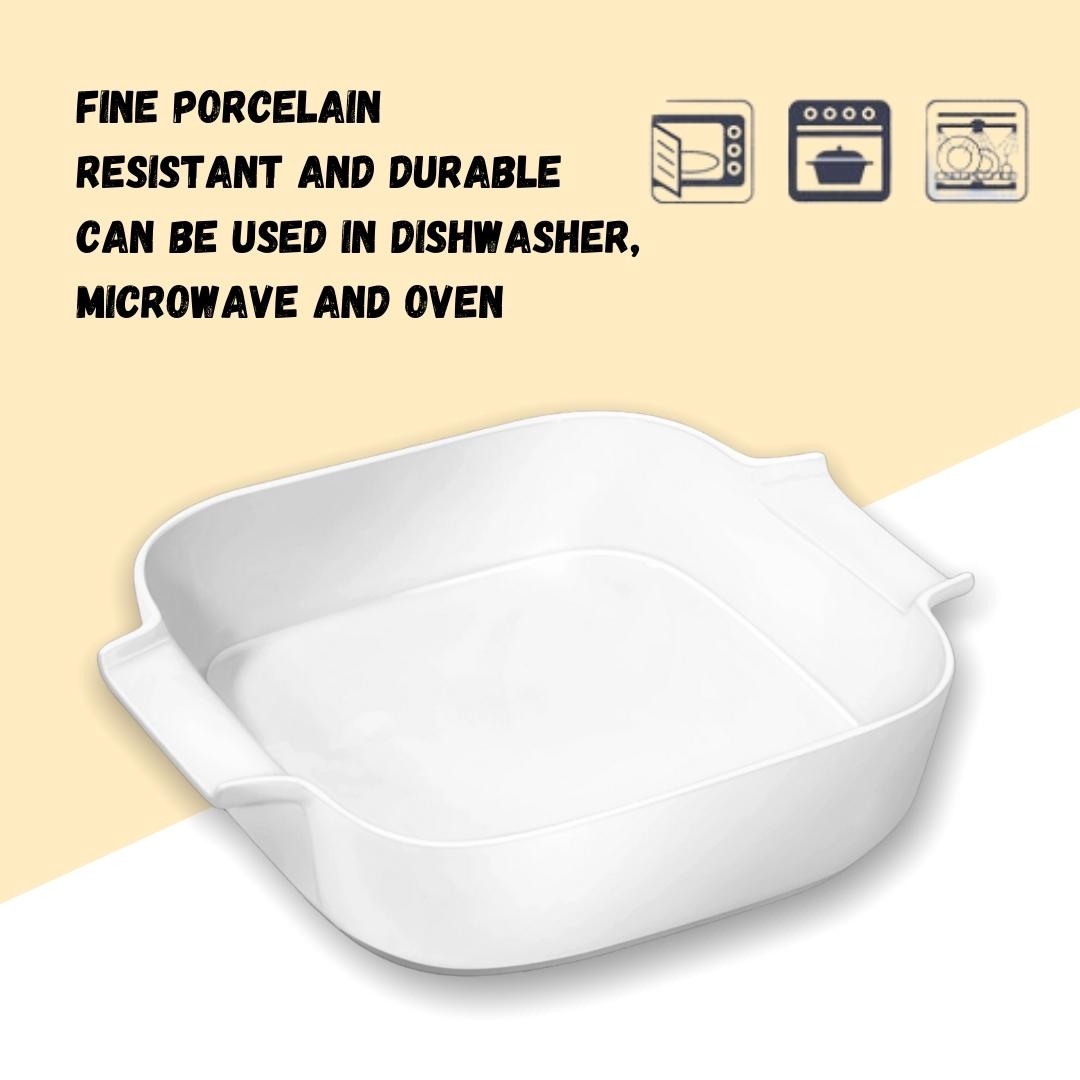 Wilmax Ovenschaal met handvatten 780 ml Porselein Wit