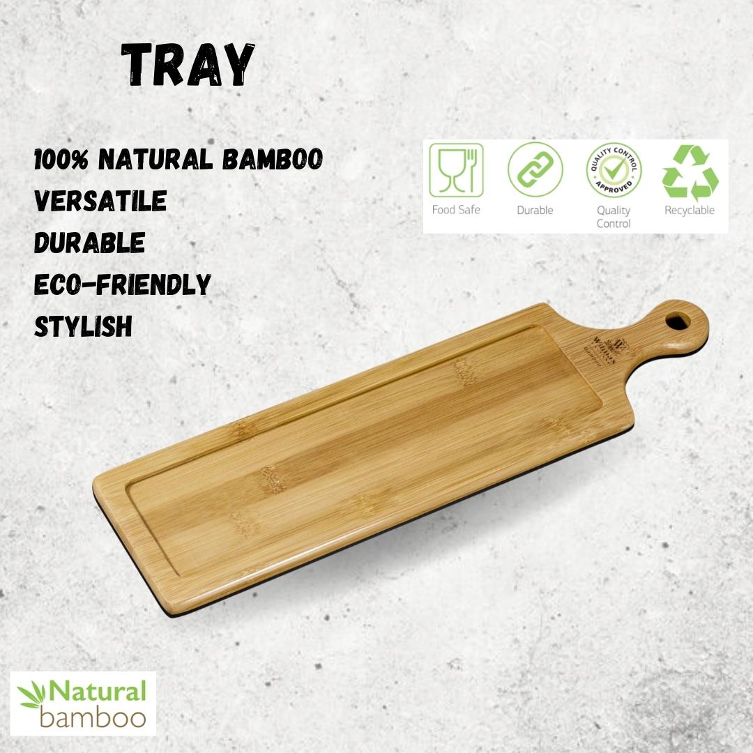 Wilmax Bambus Serviertablett rechteckig 39,5 x 11 cm WL-771008/A