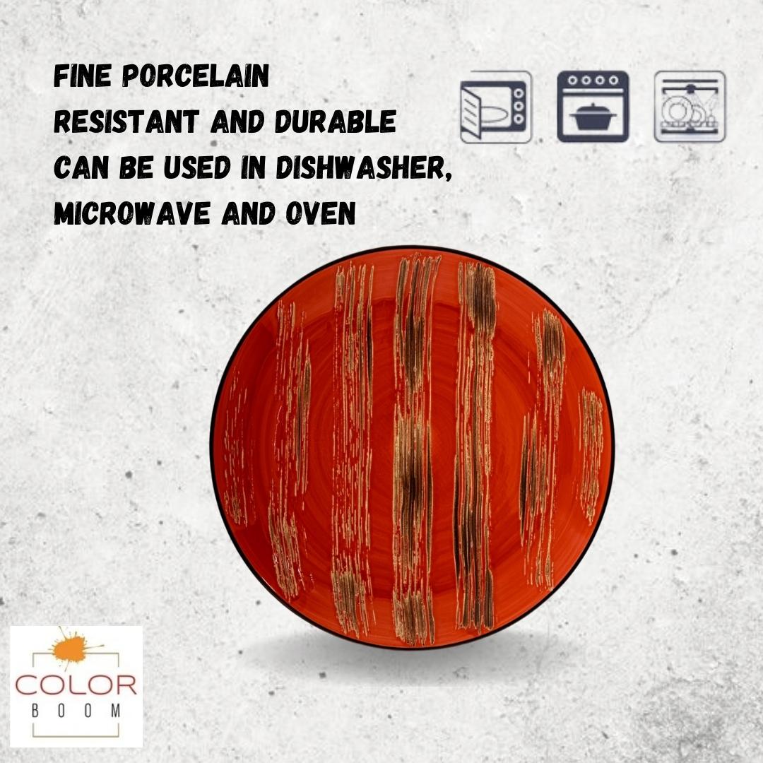 Wilmax Teller Rund 28 cm rot WL-668216/A2