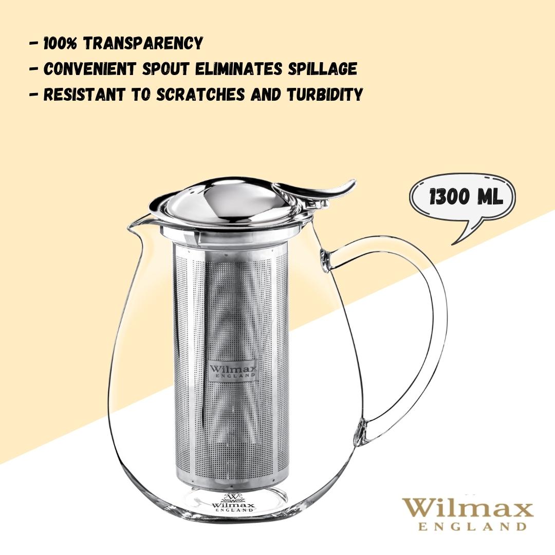 Wilmax Teapot with 2 Cups Set WL-888803/A-888748/A2