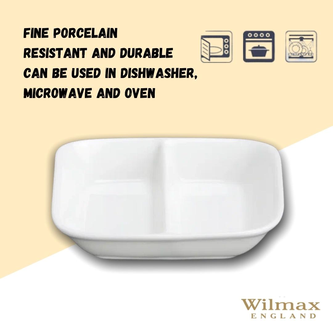 Wilmax Sojaschaaltje 8.5x8.5 cm Porselein Wit WL-996050/A