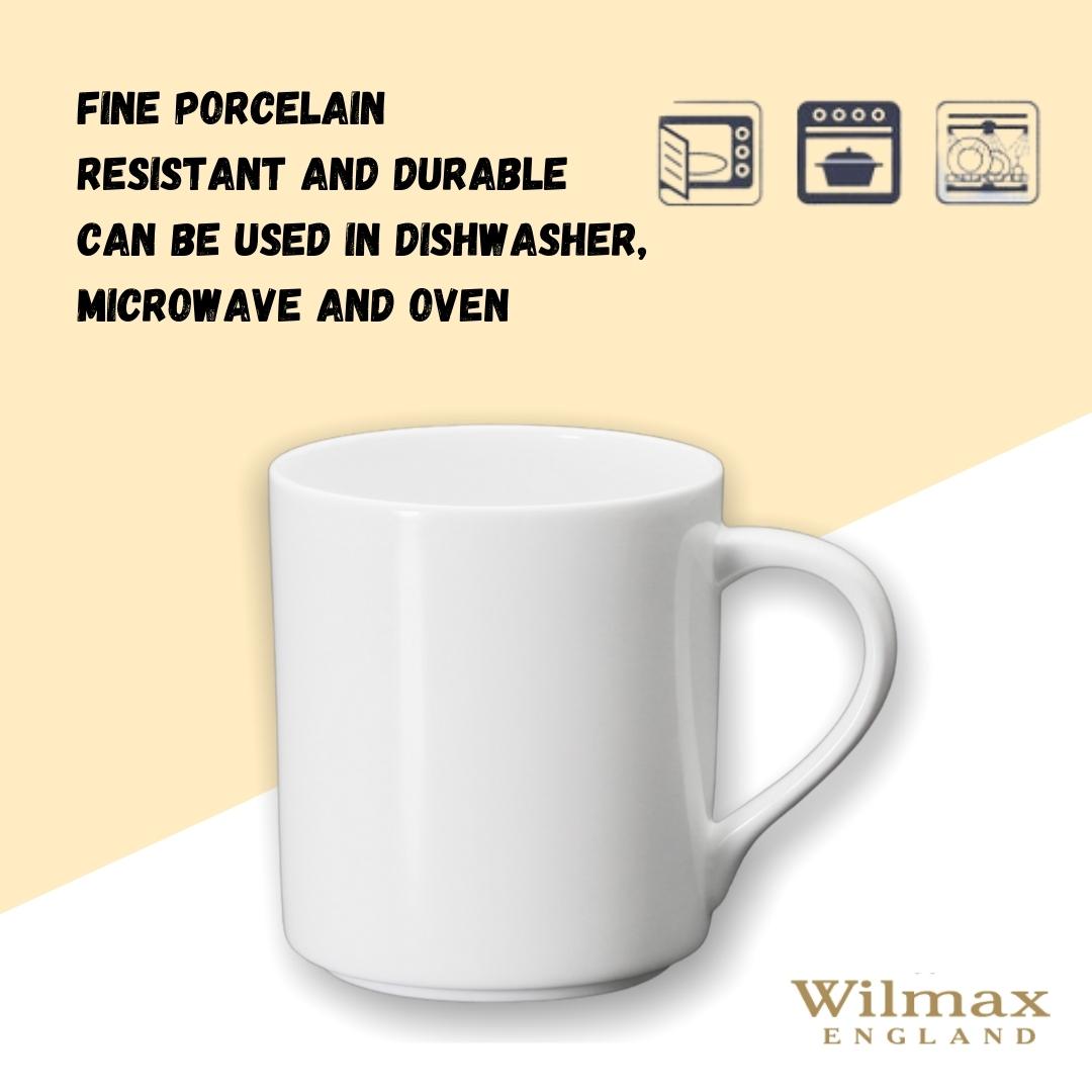 Wilmax Becher Weiß 320 ml – Kaffeebecher für Heißgetränke – WL-993040/A