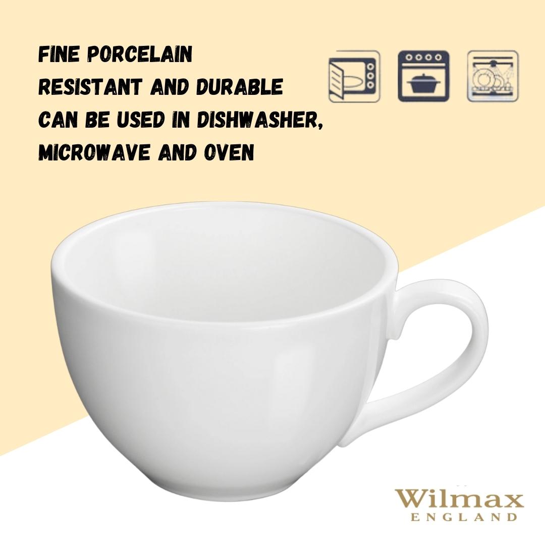 Wilmax Jumbo-Becher, 420 ml, Porzellan, WL-993038/A