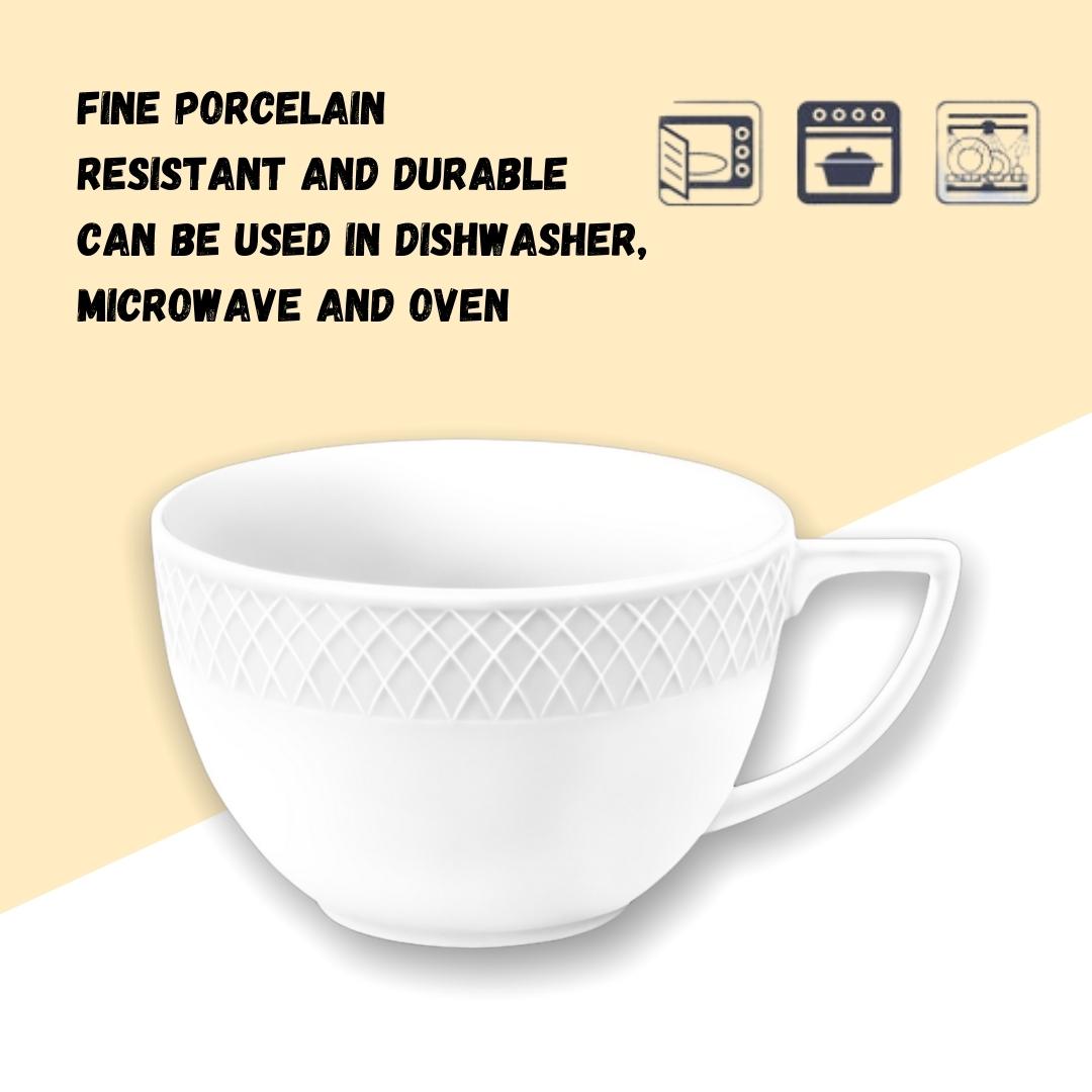 Wilmax Jumbo Porzellantasse, 500 ml, Julia Kollektion, WL-880101409/A