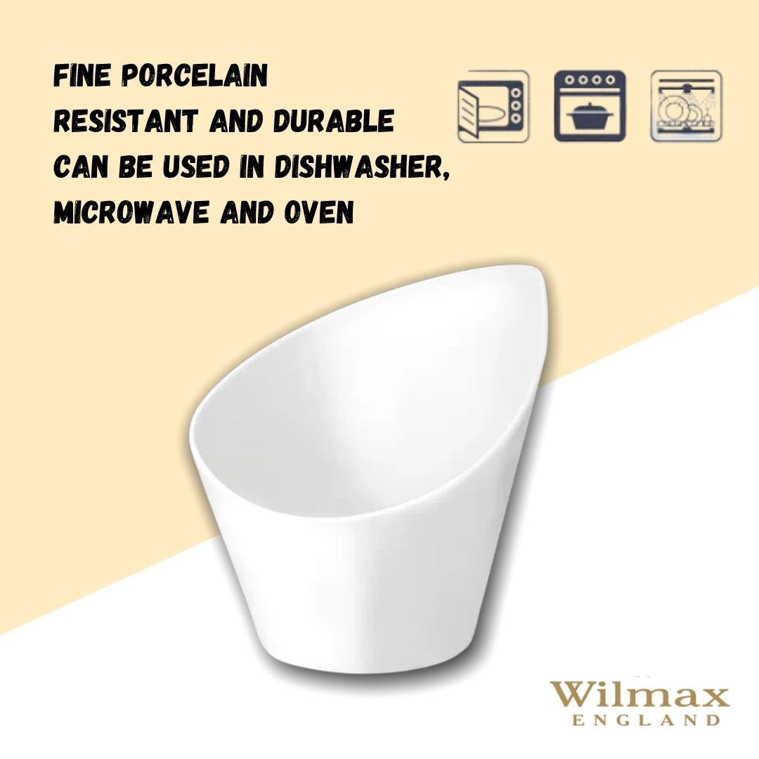 Wilmax Schaal 14 cm van Porselein, Wit WL-992774/A