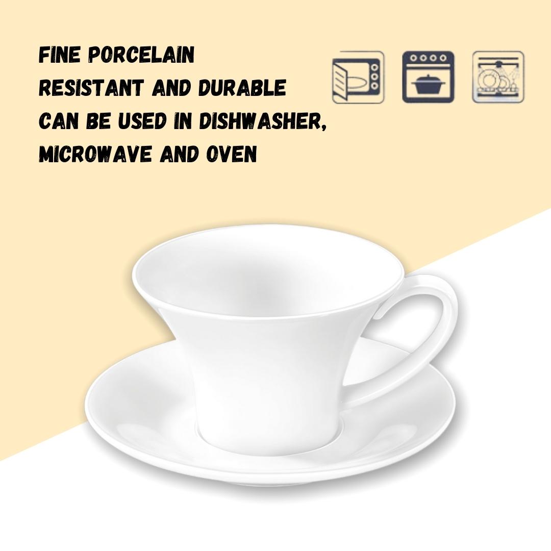 Wilmax Tee-Set, bestehend aus Teetasse und Untertasse, 430 ml, WL-993172/AB