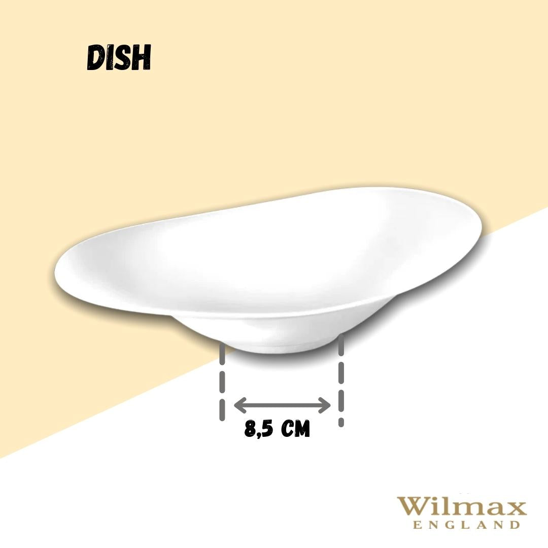 Wilmax Porzellan Servierplatte, 30,5 x 21 cm, Weiß – WL-992769/A