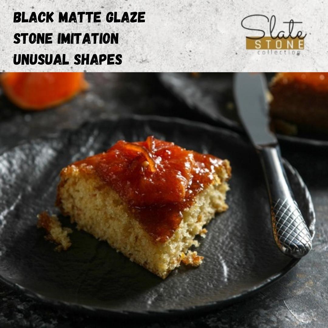 Wilmax SLEATSTONE Porzellanteller Schwarz Rund 23 cm WL-661125/A