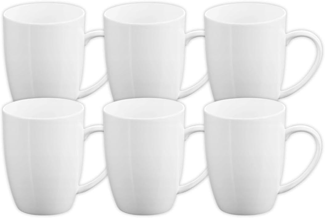 Wilmax Porzellantasse, 460 ml, 6er Set, WL-993018/A6