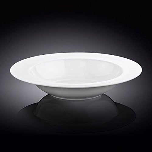 Wilmax Diep bord 28 cm 800 ml van porselein, Wit