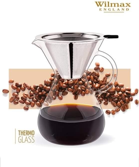 Wilmax Kaffee Dekanter 500 ml hitzebeständiges Glas WL-888852/A