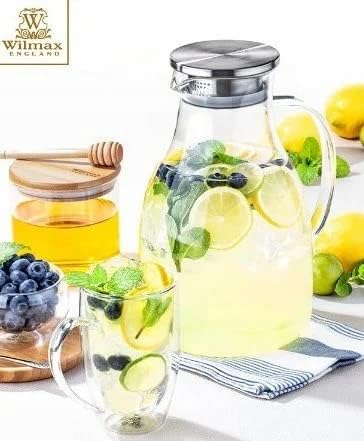 Wilmax Doppelwandiger Thermoglas-Becher, 400 ml, WL-888741/A