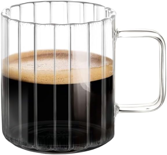 Wilmax England Thermo Glass - Glazen Koffie- en Theebekers - 200 ml - Set van 6 - Transparant