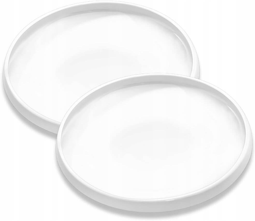 Wilmax Schaal 25,5 cm Wit Porselein 2-delige Set WL-991360/A2