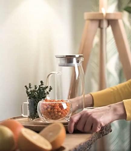 Wilmax Thermoglas Kruik 1000 ml RVS Deksel | WL-888209/A