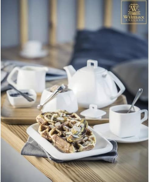 Wilmax Koffie Kopjes & Schotels Set, 2-delig, 90 ml Porselein WL-993041/2C