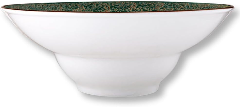 Wilmax Diep Bord 22,5 cm 1100 ml Groen Porselein Set 2