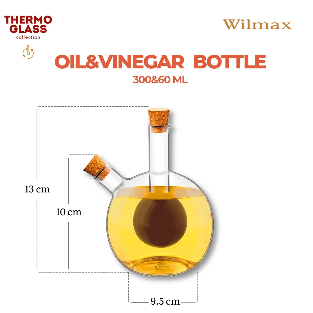 Wilmax Olie- en azijnfles 300/60 ml Glas