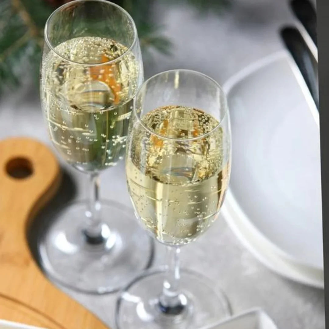 Wilmax England Champagnefluiten Kristalglas - 6 stuks