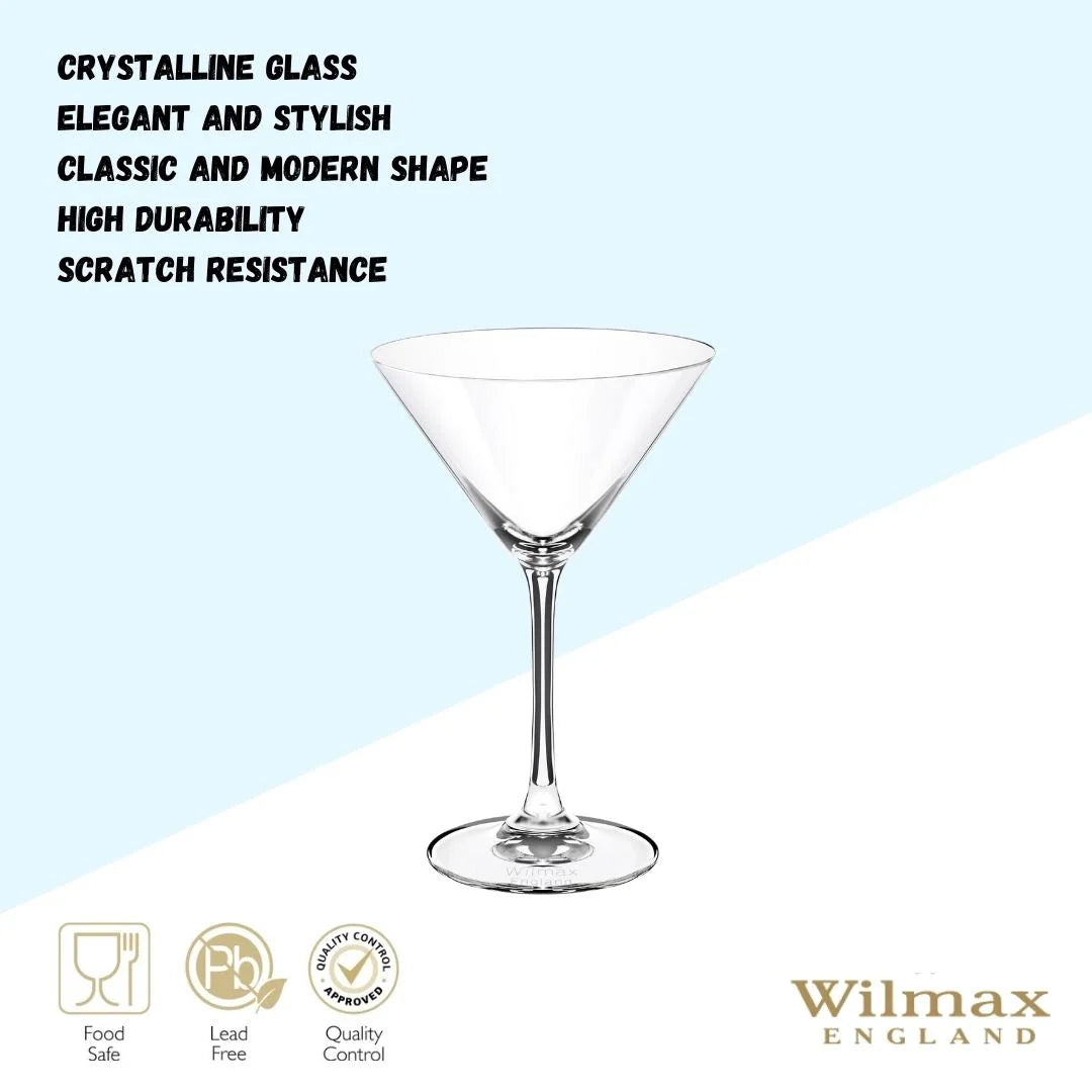 Wilmax Martini-Gläser-Set, 6er Set, 270 ml, WL-888030/6A