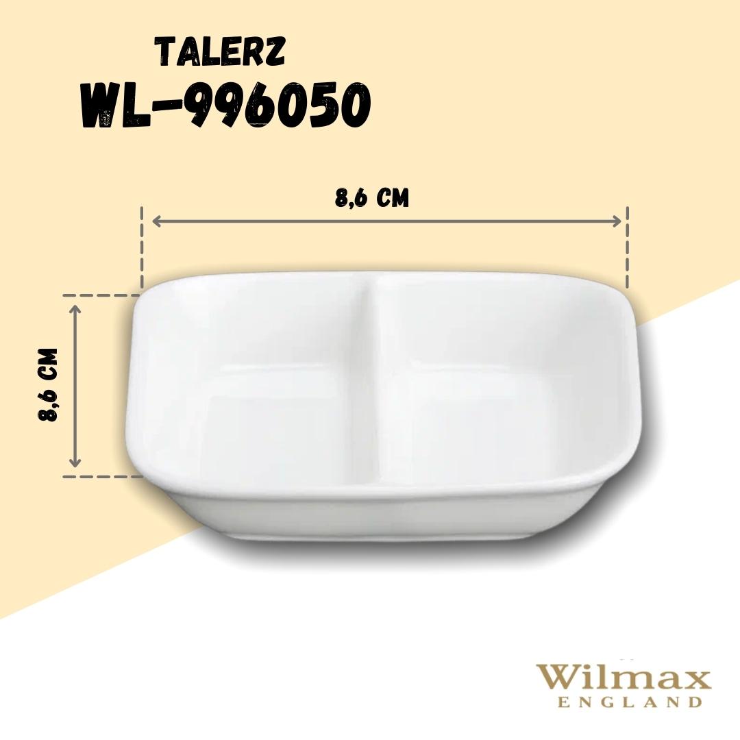 Wilmax Sojaschale 8,5 x 8,5 cm aus Porzellan, quadratisch – WL-996050/A