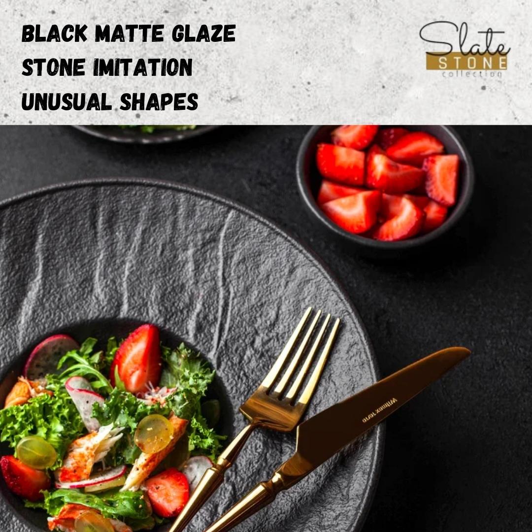 Wilmax Tiefer Teller SlateStone Porzellan 27 cm 250 ml WL-661116/A