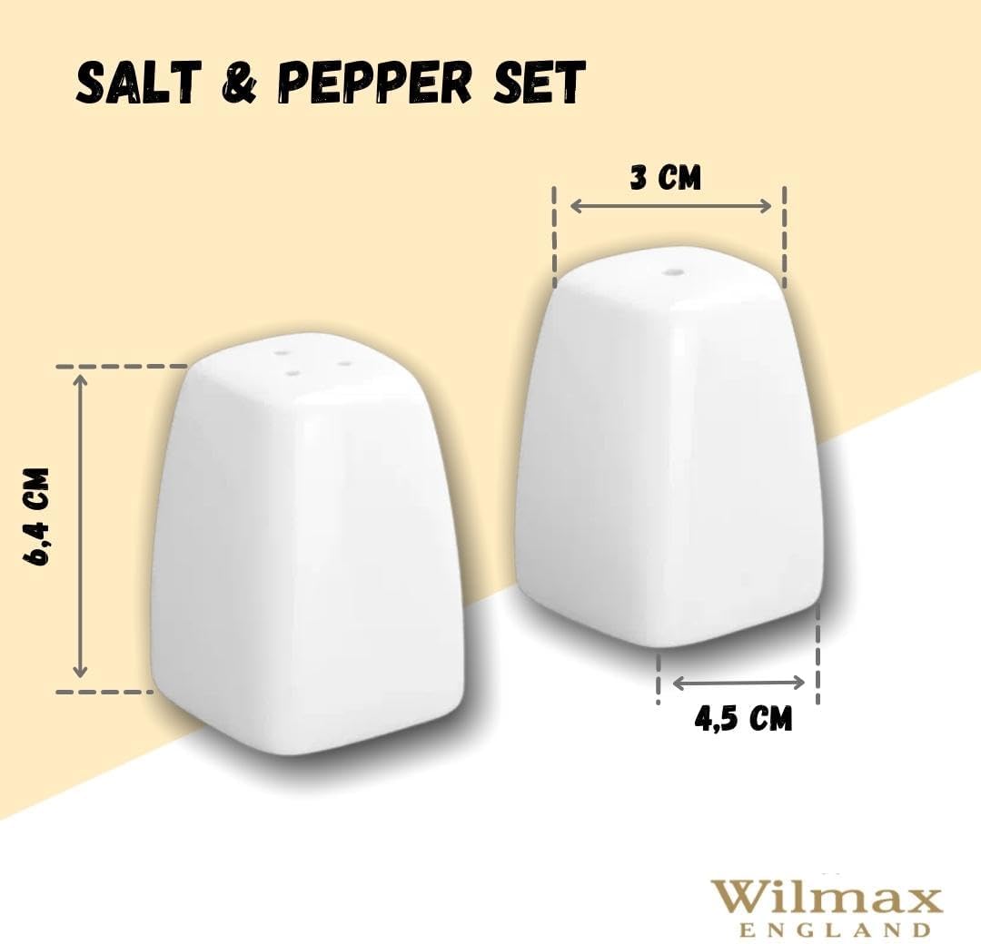 Wilmax Salz- & Pfefferstreuer-Set Weiß – Elegantes Design für jede Tafel – WL-996092/SP