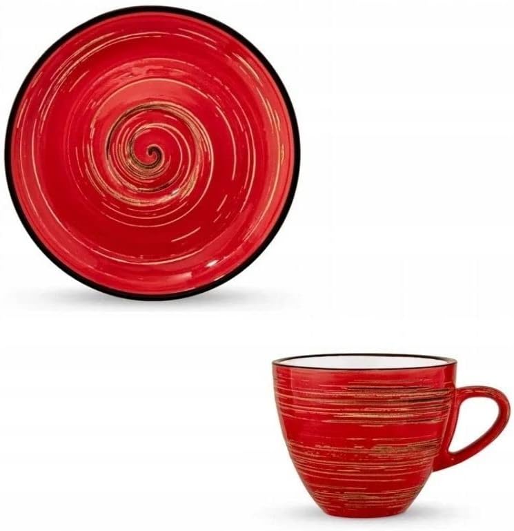 Wilmax England Rood Porseleinen Kopje 190ml WL-669235/A