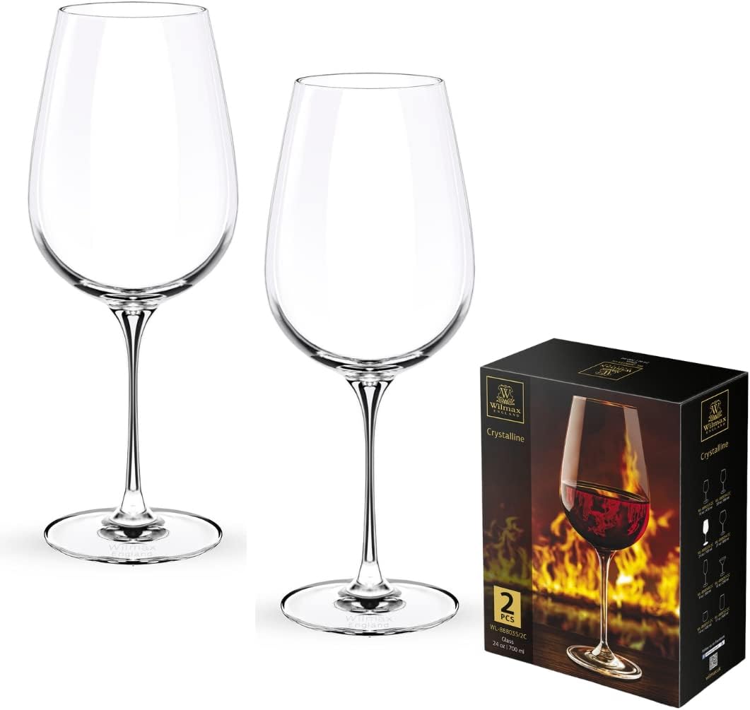 Wilmax Wijnglas 700 ml Kristalglas Transparant 2-delige set