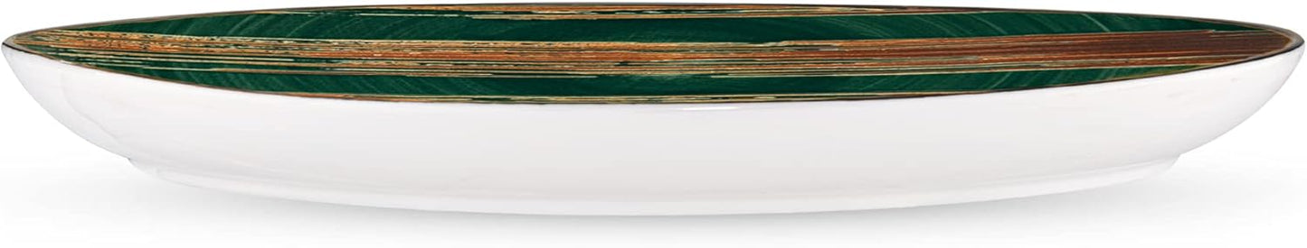 Wilmax England Serving Platter Green Porcelain 33x24.5 cm