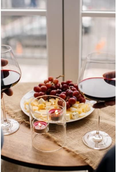 Wilmax Kerzenhalter für 2 Teelichter 12 cm Thermo-Glas WL-888905/A