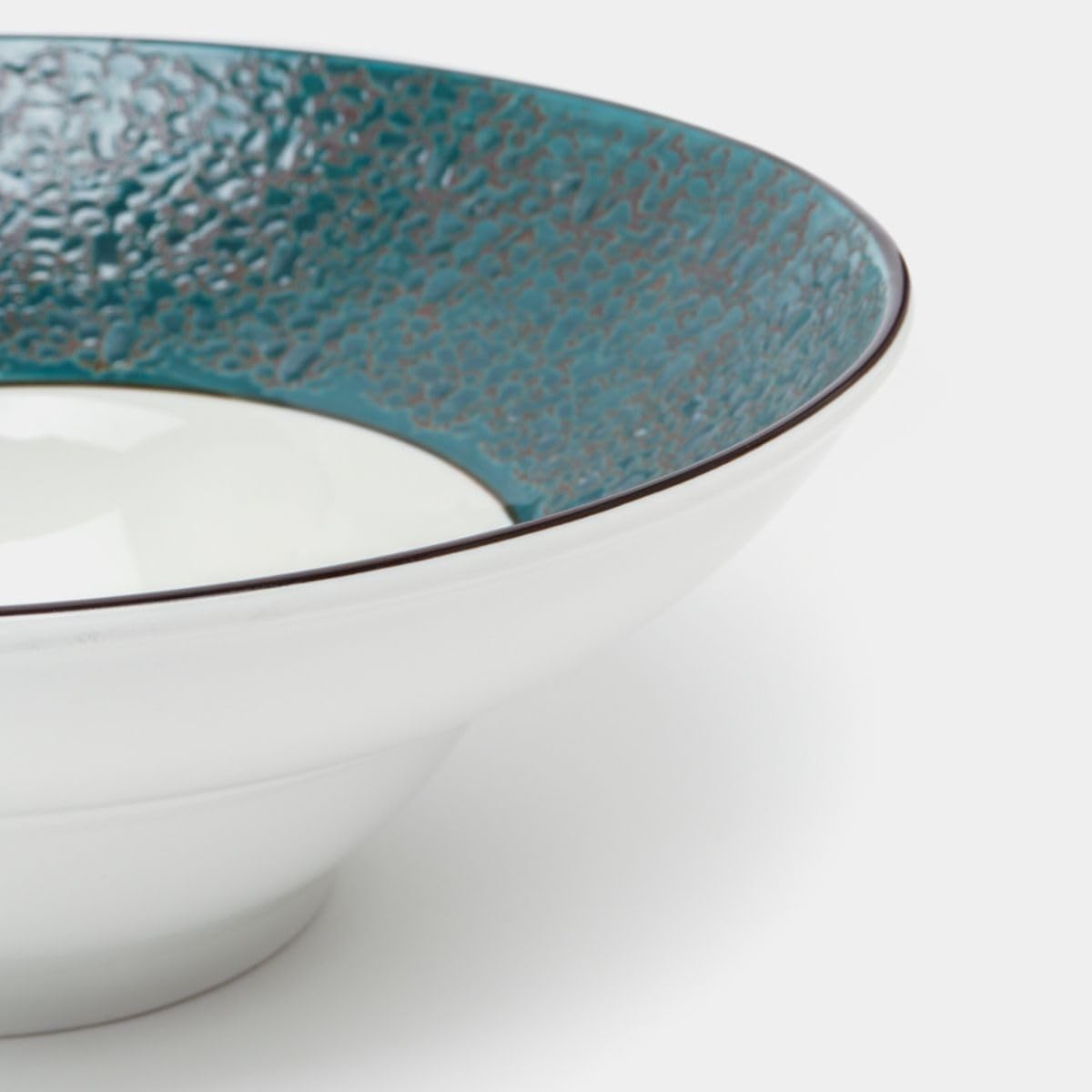Wilmax Diep Bord 22,5 cm 1100 ml Groen Porselein Set 2