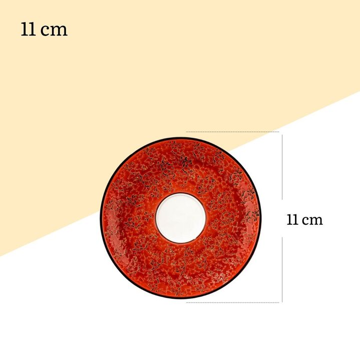 Wilmax England Schotel 11 cm Rood Porselein WL-667233/B
