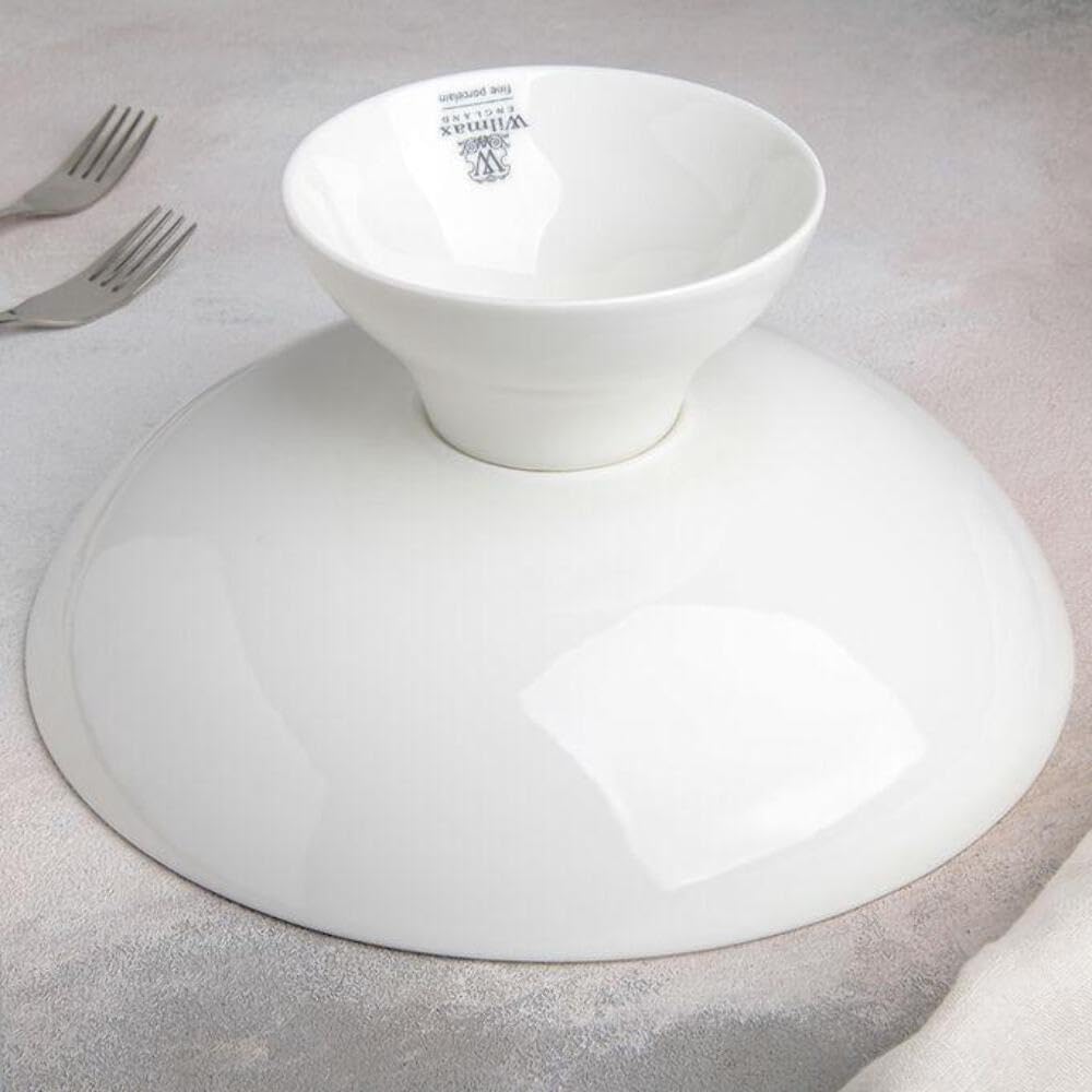 Wilmax | Obstschale in Geschenkbox | 24 x 11,5 cm | Weiß | WL-996126/1C