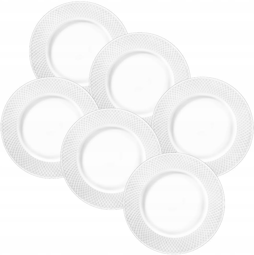 Wilmax Porzellanter Teller, 18 cm, 6 Stück, WL-880101101/A6