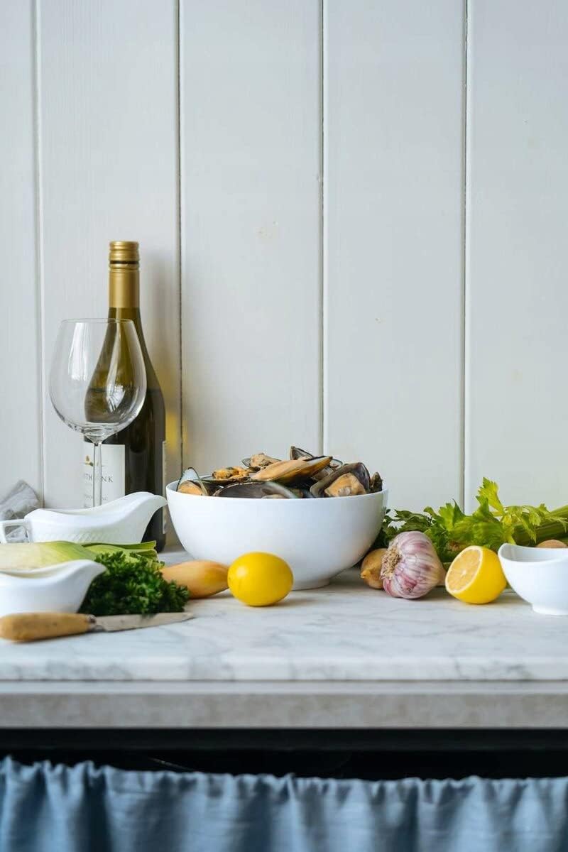 Wilmax Porzellanschale 1700 ml, Weiß, 2er Set, Ø20 cm WL-992564/A2