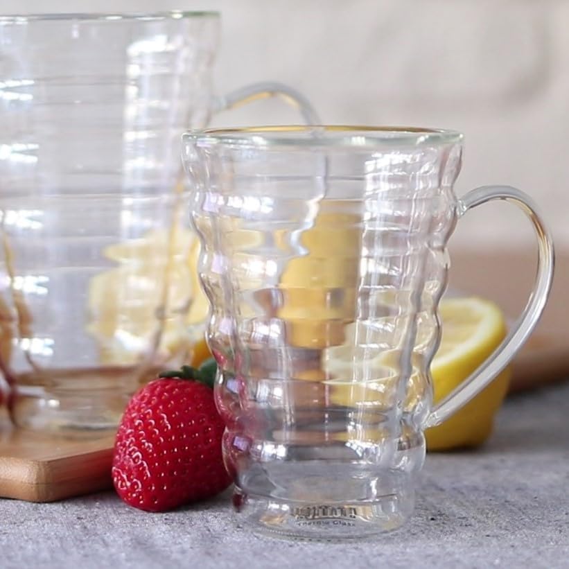 Wilmax England Double-Walled Glass Mug 300ml - 6x WL-888424/A6