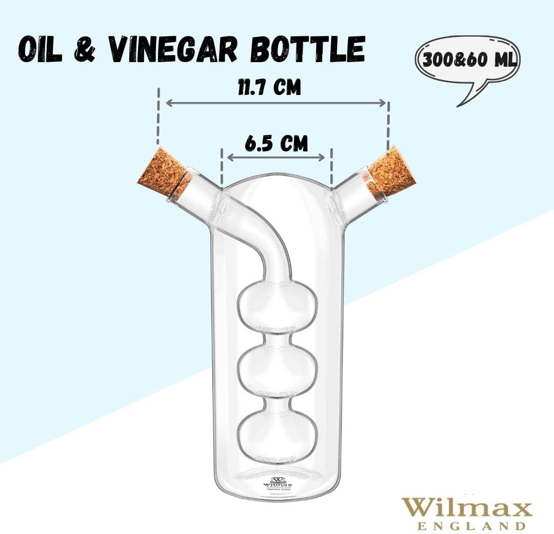 Wilmax Olie- en azijnfles 300/60 ml Glas WL-888956/A