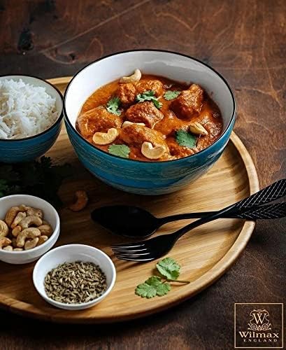 Wilmax Porzellanschüssel Blau, 600 ml, 13,5 cm – WL-669630/A