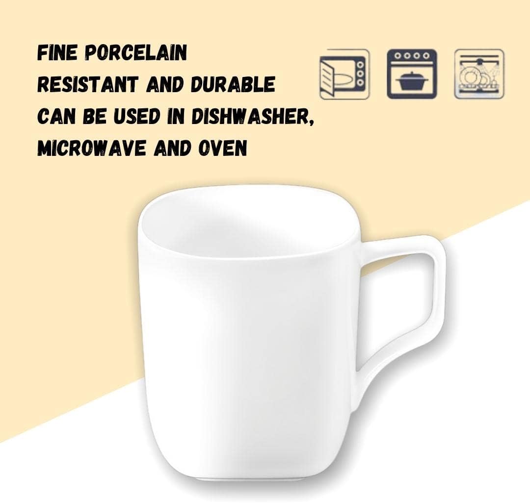 Wilmax Mugs 470 ml Set of 2 White Porcelain Ilona WL-993066/2C