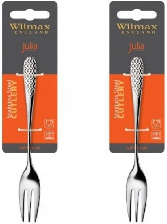 Wilmax Dessertgabel-Set, 2-teilig, 16 cm Edelstahl WL-999217/2B