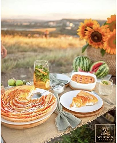 Wilmax Brotteller Weiß | Rollrand Design | Porzellan | Ø 15 cm | WL-991011/A