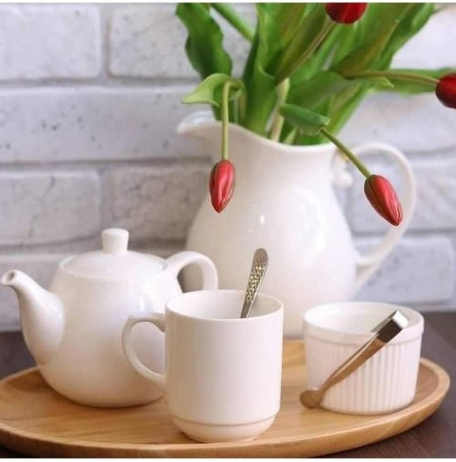 Wilmax Porseleinen Kan 1600 ml wit WL-995037/1C