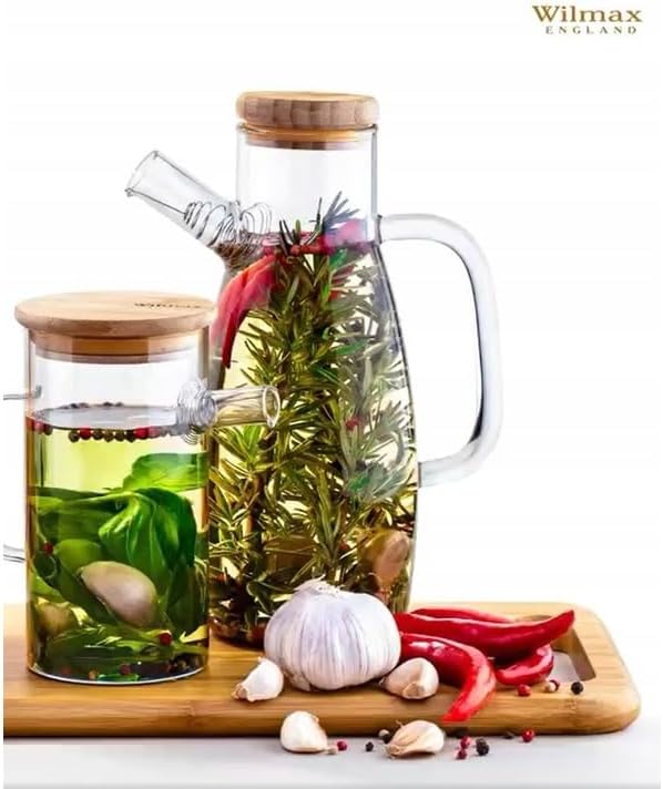 Wilmax Ölflasche, 1000 ml, Glas, WL-888957/A