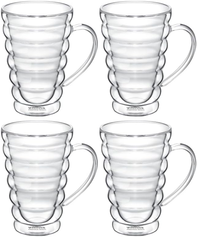 Wilmax Doppelwand-Becher, 250 ml, 4er Set, WL-888423/A4