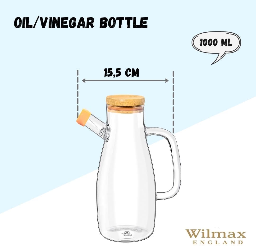 Wilmax Ölflasche, 1000 ml, Glas, WL-888957/A