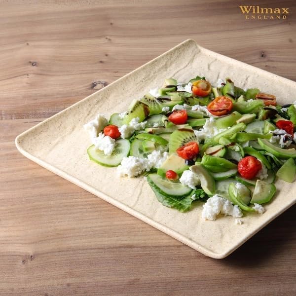 Wilmax England Vierkante Borden 17x17cm 3-delige Set Sandstone