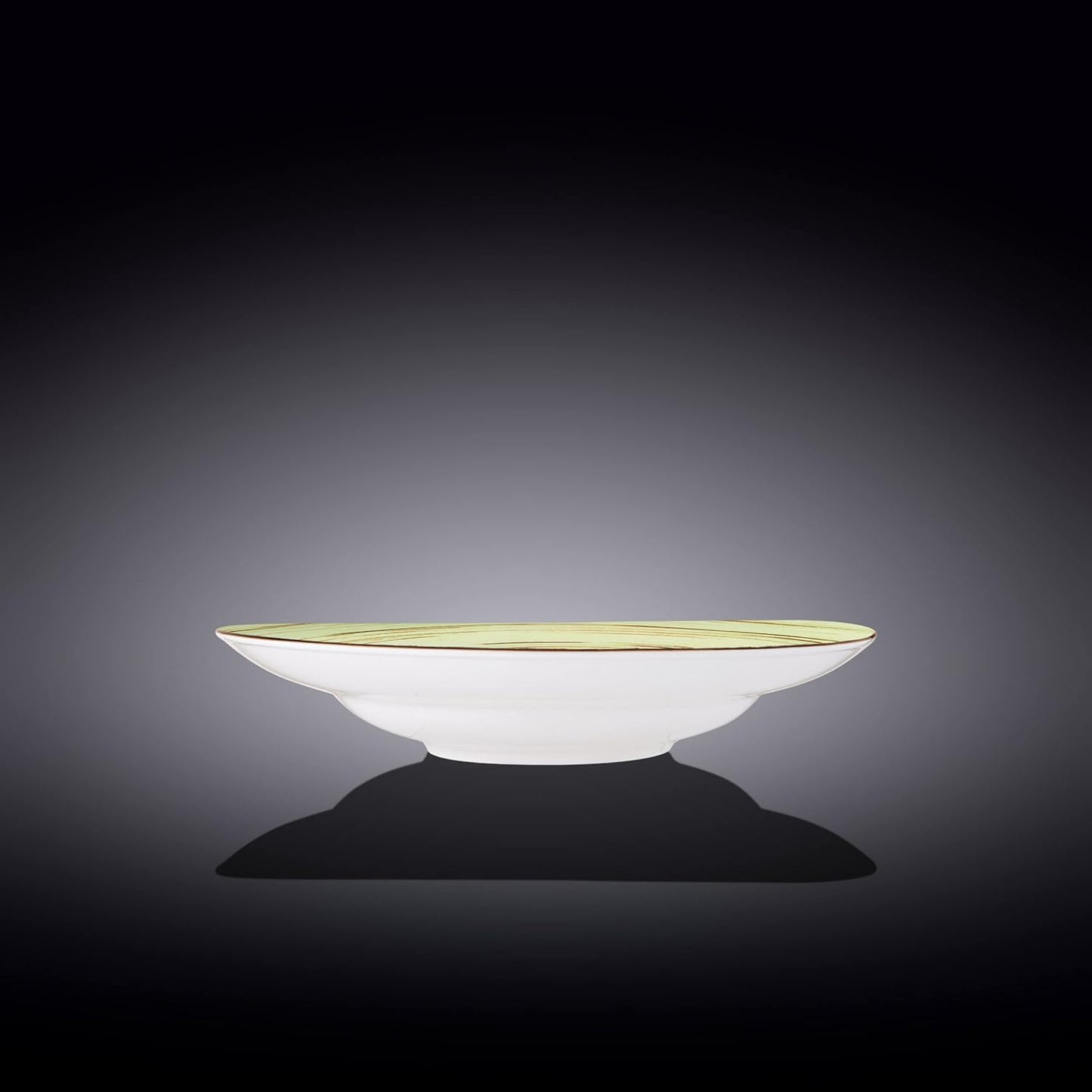 Wilmax Porzellan-Tiefer Teller 25.5 cm, Pistazie, 350 ml WL-669127/A